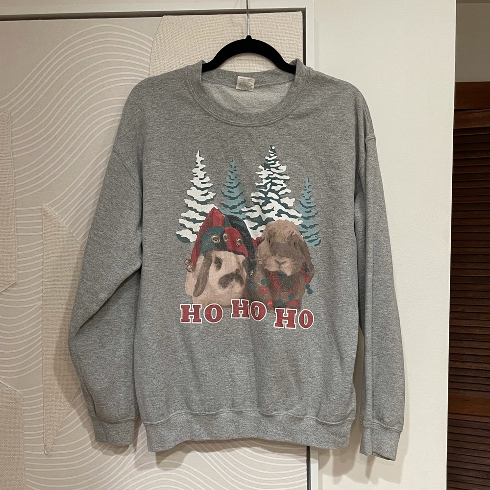 Bunny Xmas Sweatshirt - Ugly Christmas Sweater